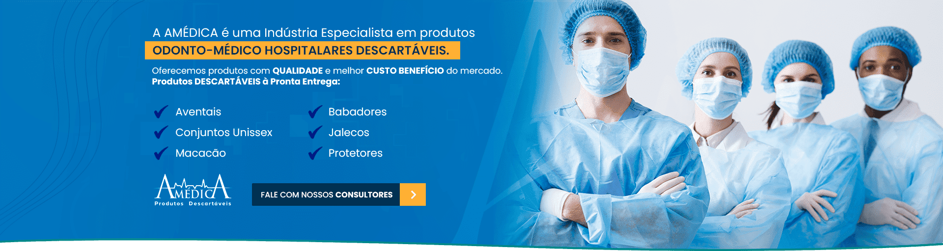 Produtos descartáveis de TNT para clínicas e hospitais